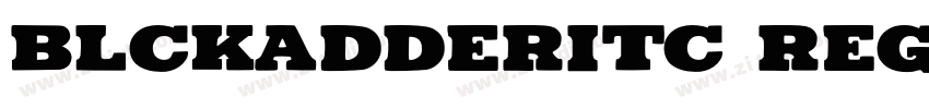 BlckadderITC Regular字体转换